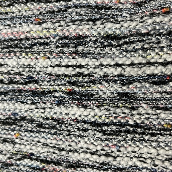 LOFT texture knit cotton blend blk pullover crop sweater 3/4 sleeve side slit LG - Picture 8 of 11